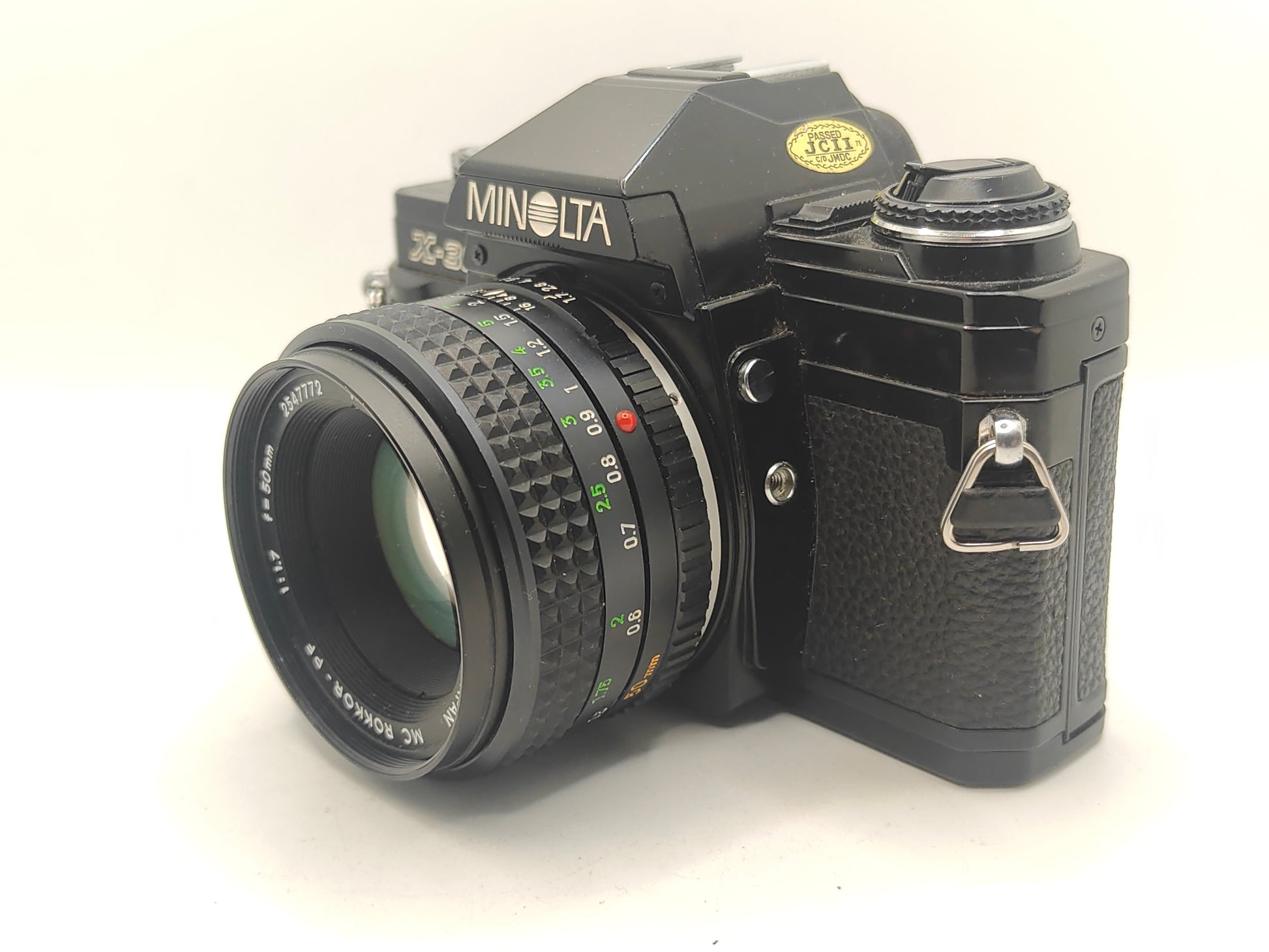 Minolta X-300 SLR with 50mm f/1.7 lens.