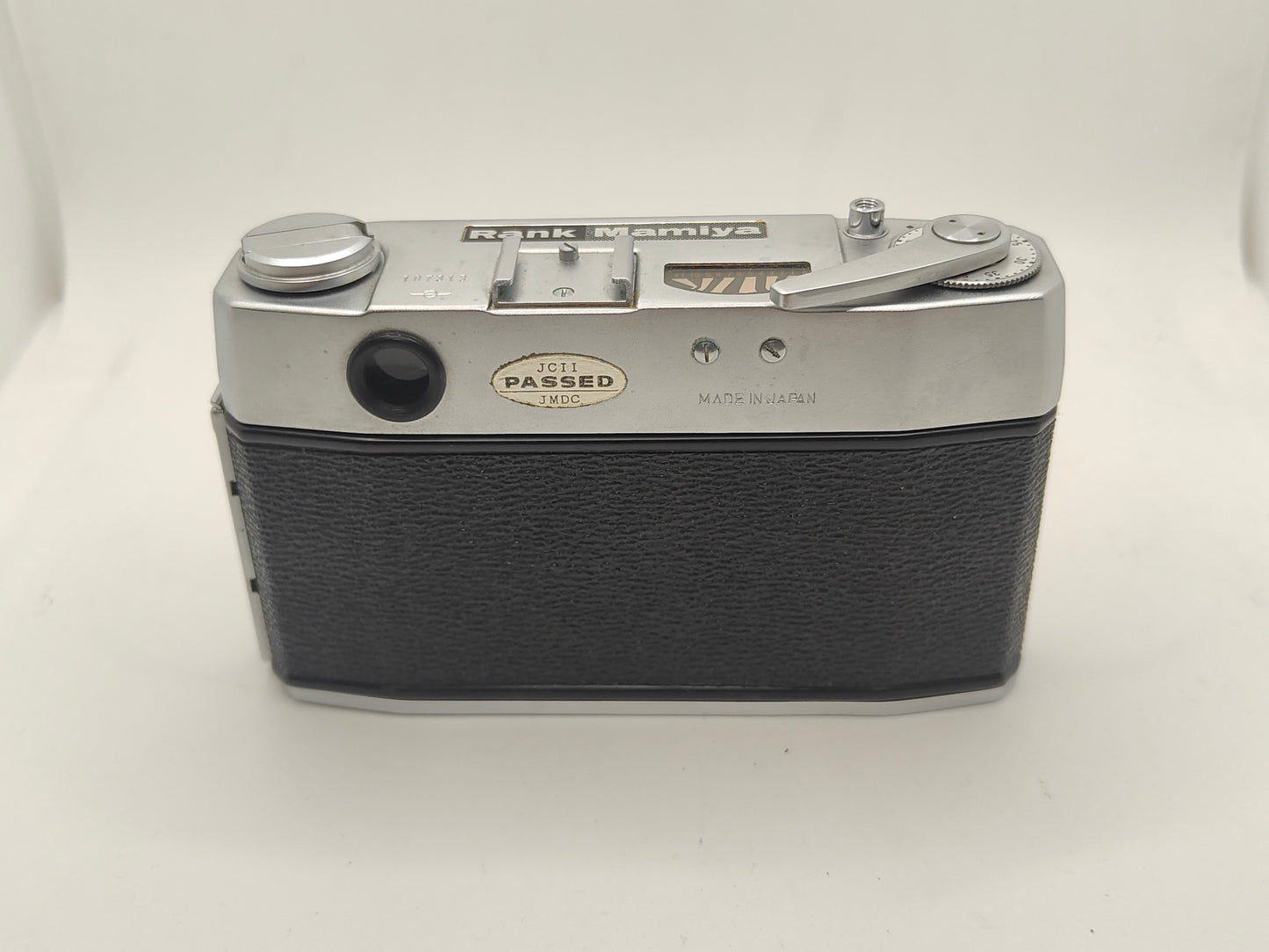 Mamiya 4B rangefinder camera with leather case and original box.
