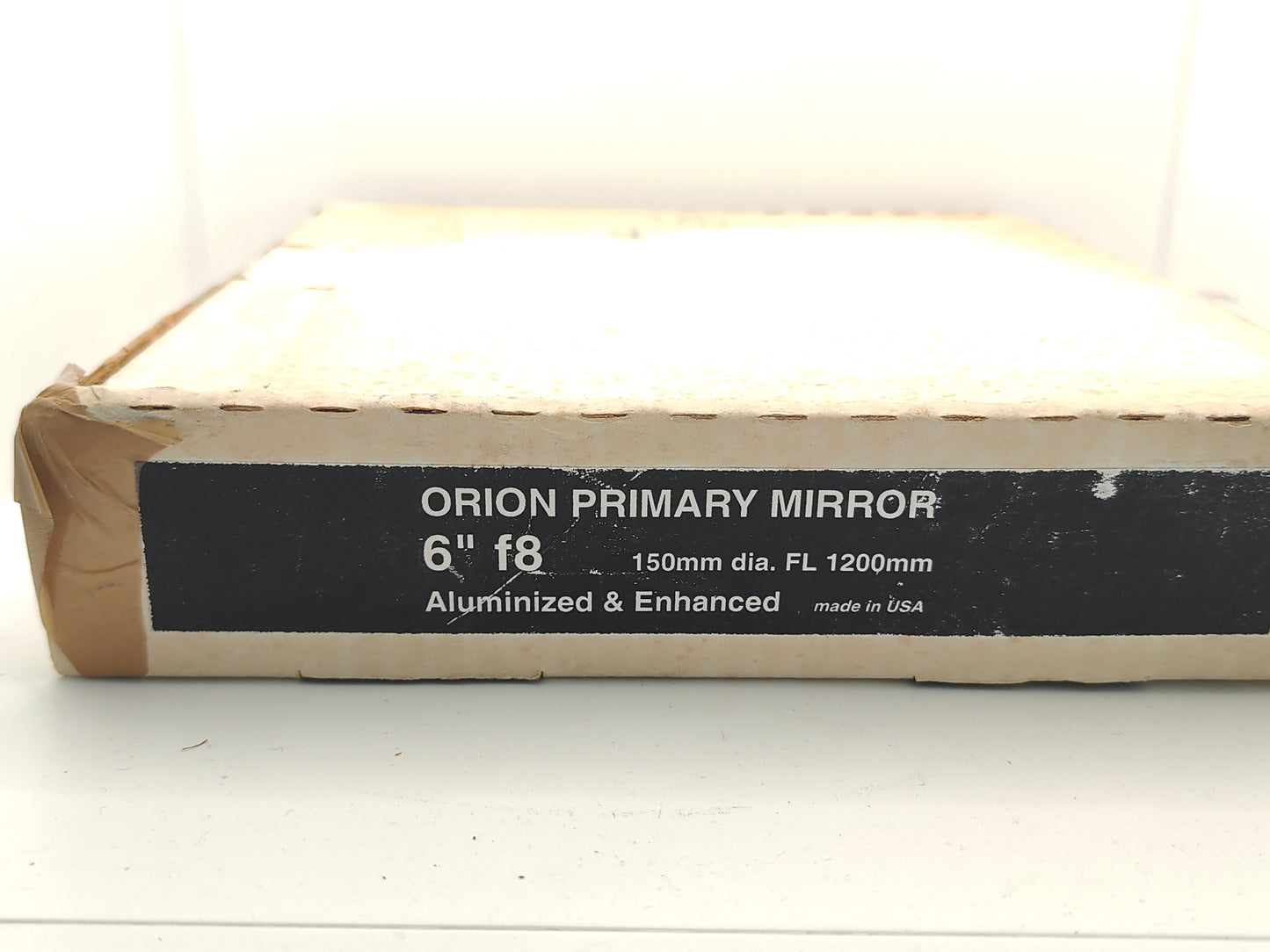 Orion 6-inch f/8 telescope mirror: 1997 model (unused).