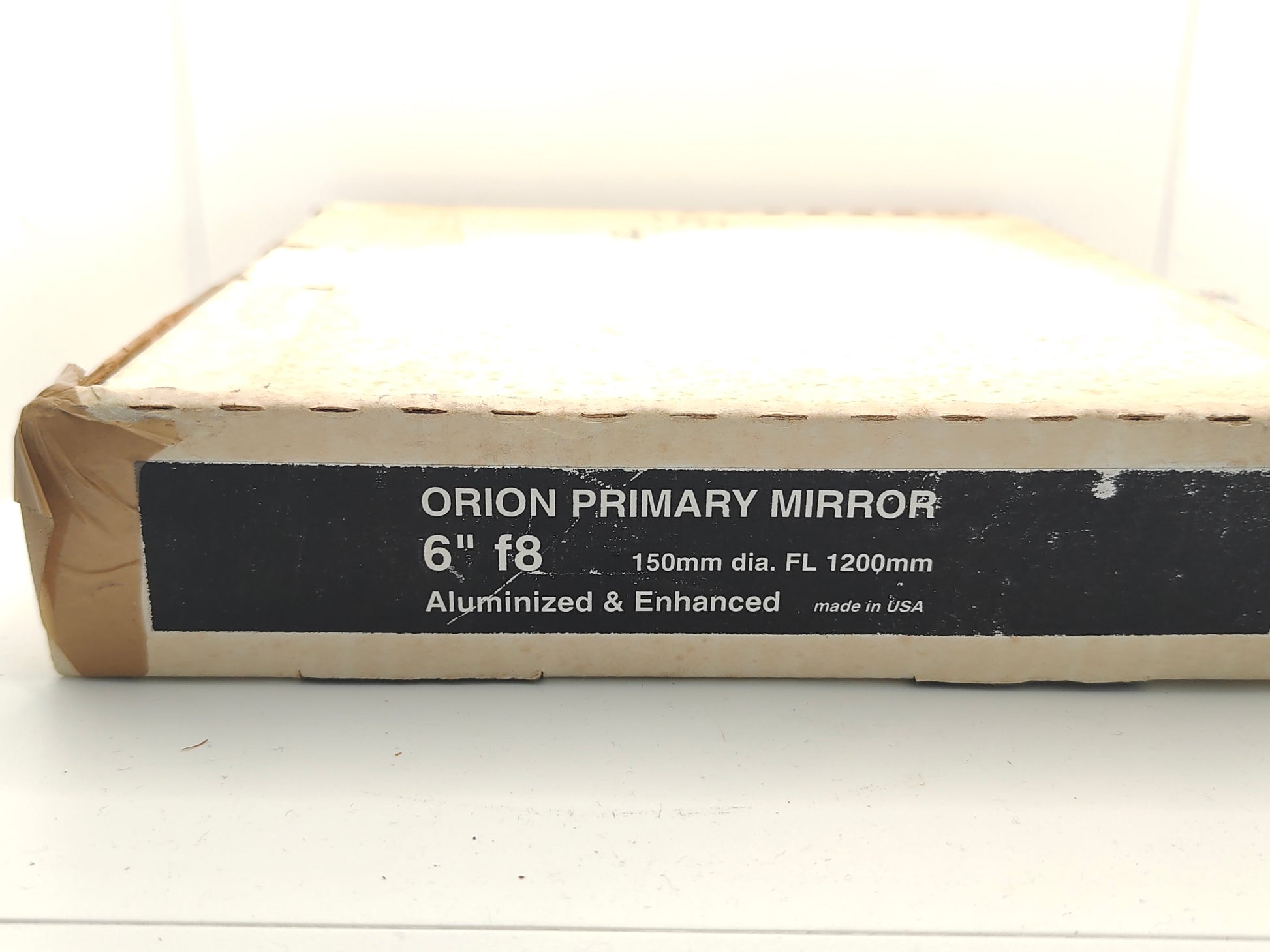 Orion 6-inch f/8 telescope mirror: 1997 model (unused).