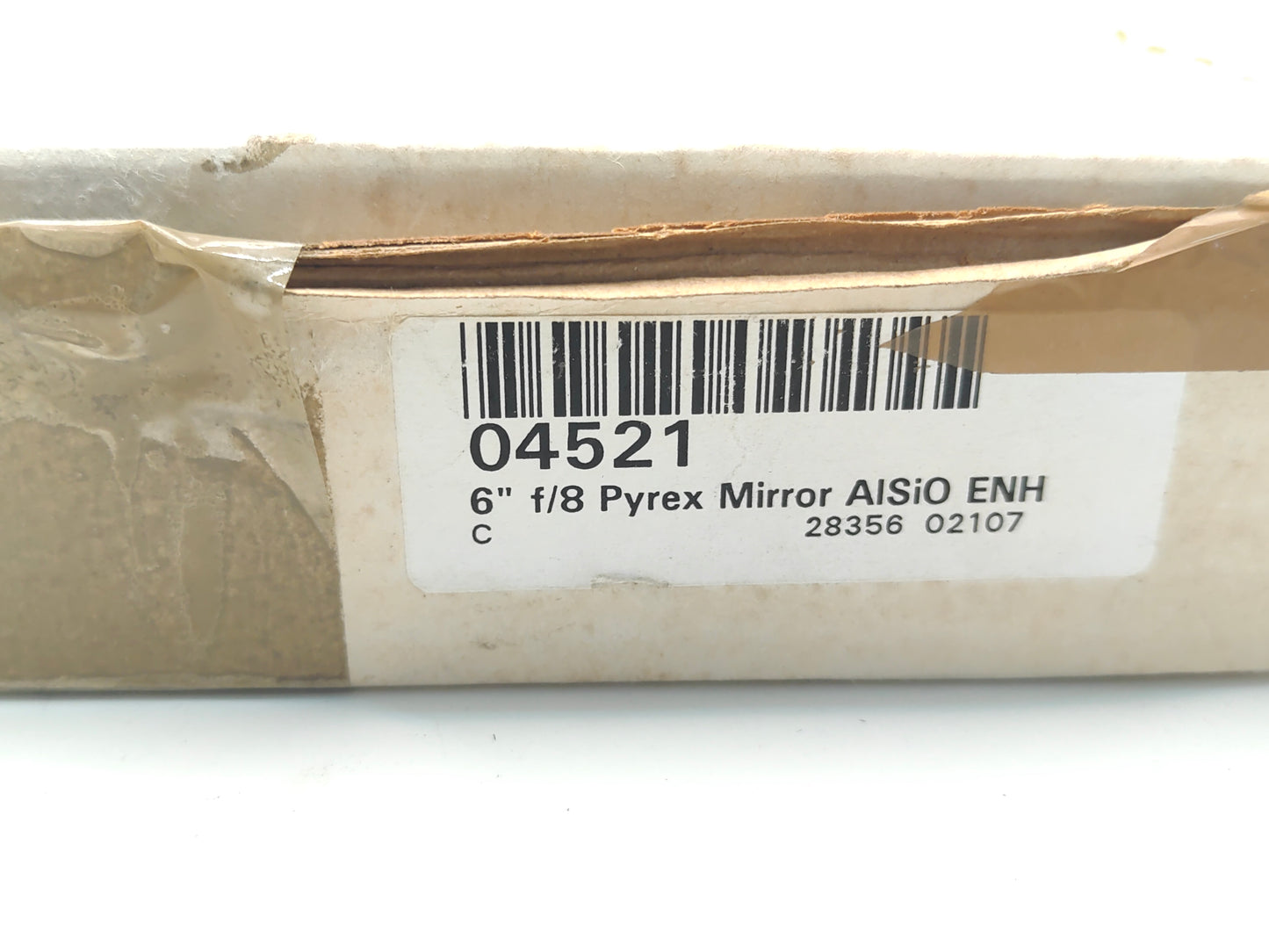 Orion 6-inch f/8 telescope mirror: 1997 model (unused).