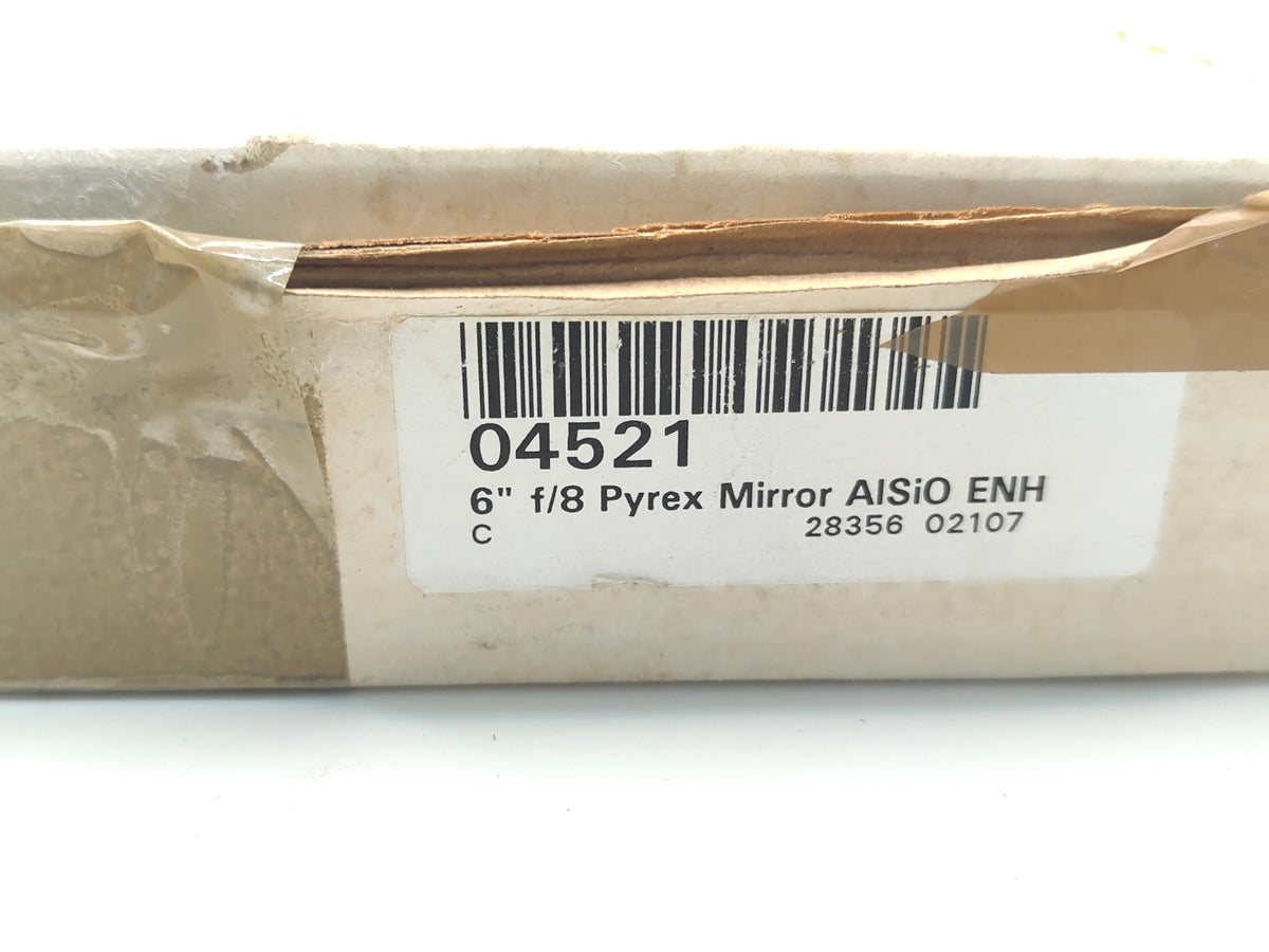 Orion 6-inch f/8 telescope mirror: 1997 model (unused).
