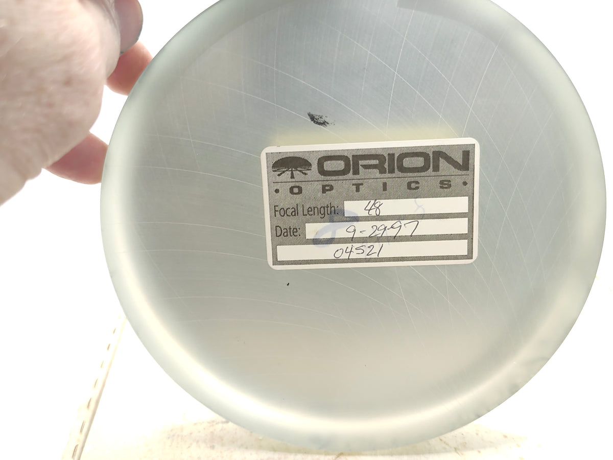 Orion 6-inch f/8 telescope mirror: 1997 model (unused).