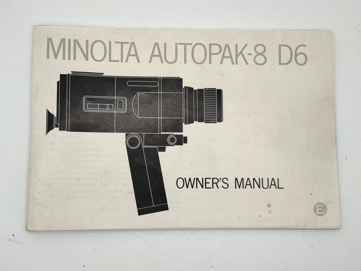 Original camera instruction manuals / brochures
