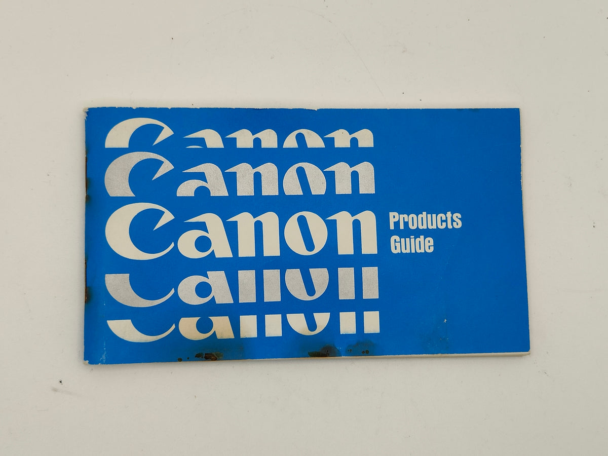 Original camera instruction manuals / brochures