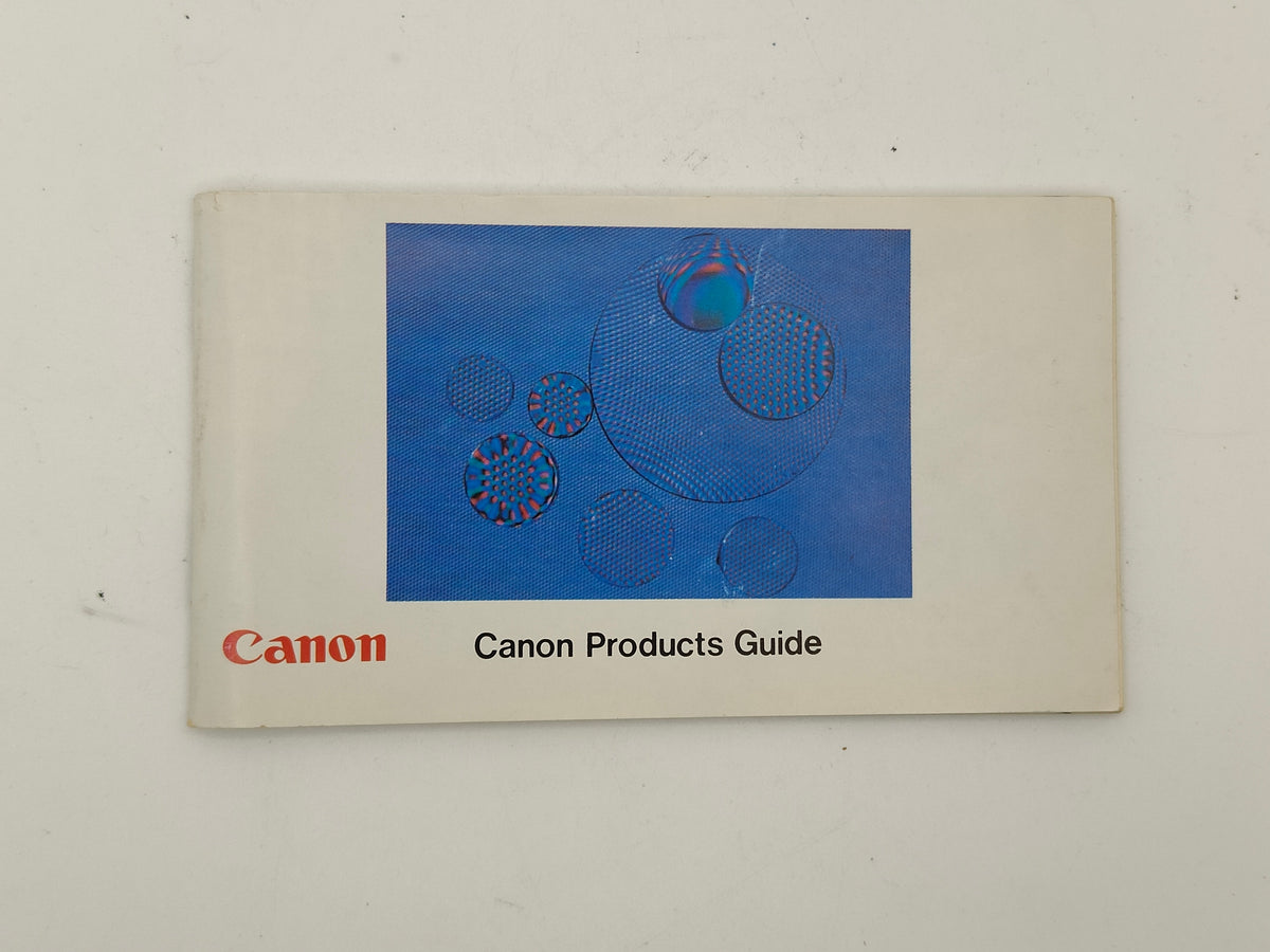 Original camera instruction manuals / brochures