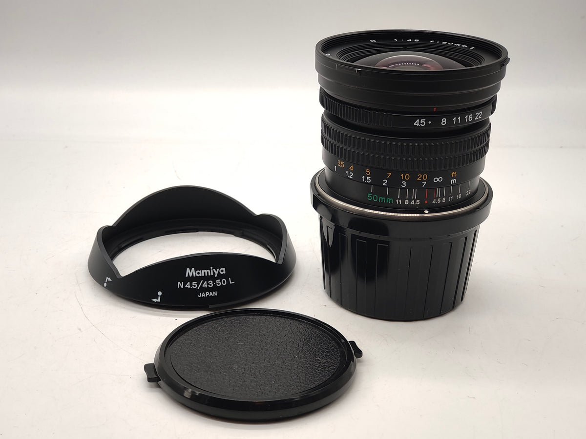 50mm f/4.5 lens for Mamiya 7.