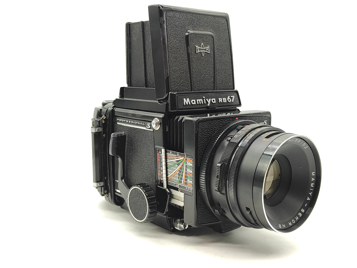 Mamiya RB67 Pro-S + 127mm lens + waist level finder