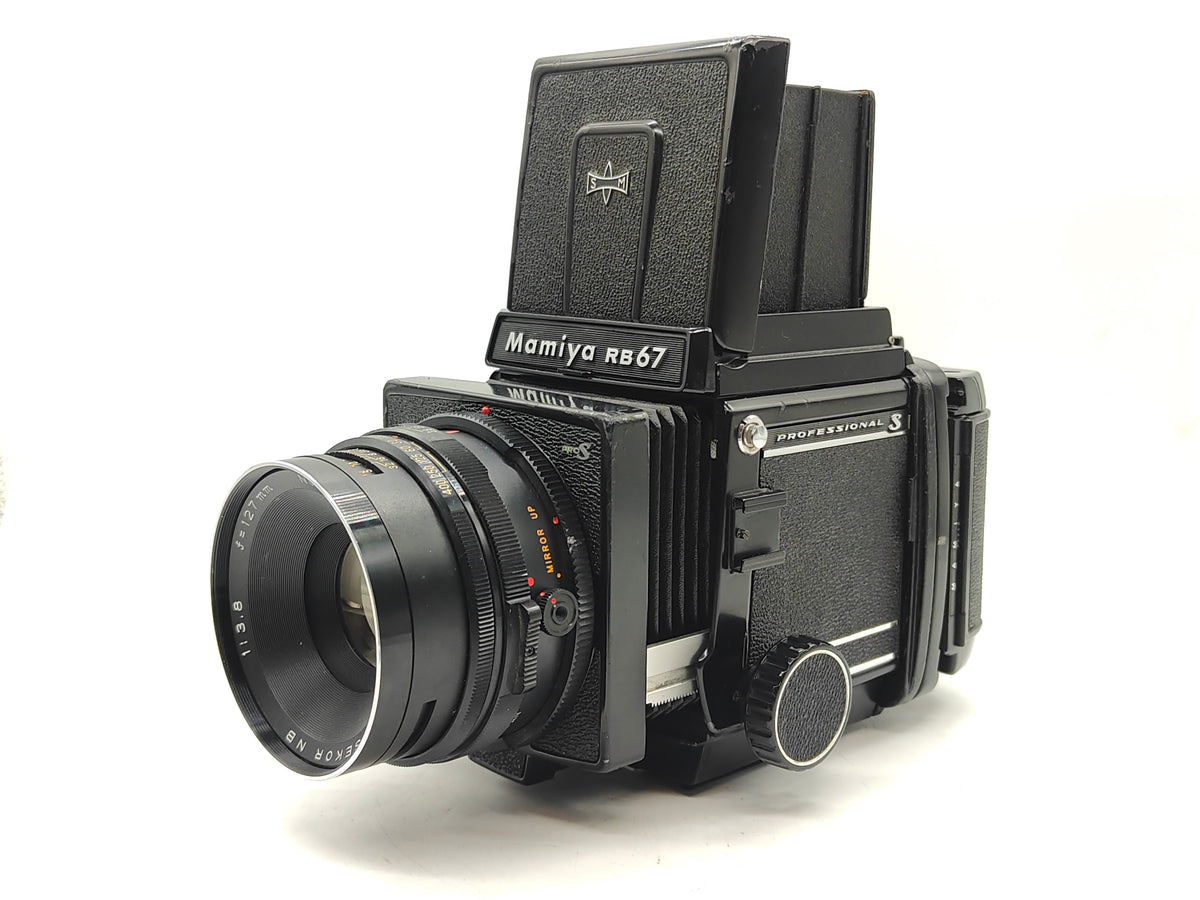 Mamiya RB67 Pro-S + 127mm lens + waist level finder