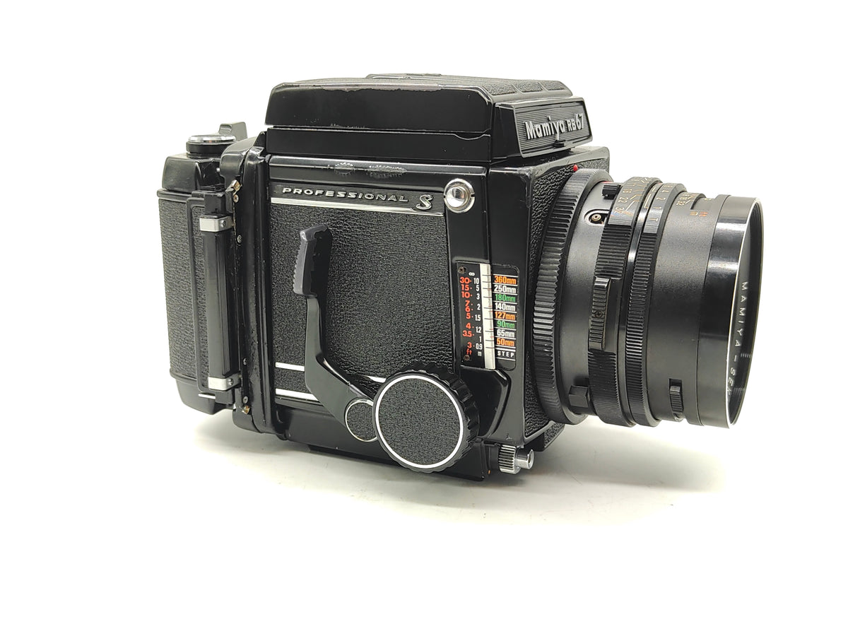 Mamiya RB67 Pro-S + 127mm lens + waist level finder