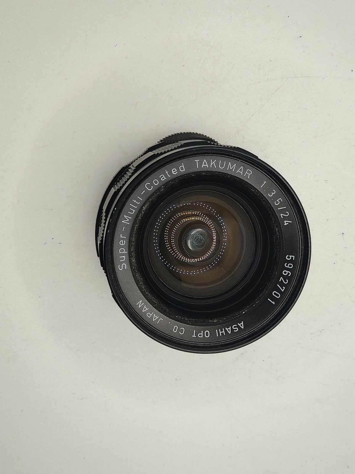 Super-Multi-Coated Takumar 24mm f/3.5 M42 Pentax lens.