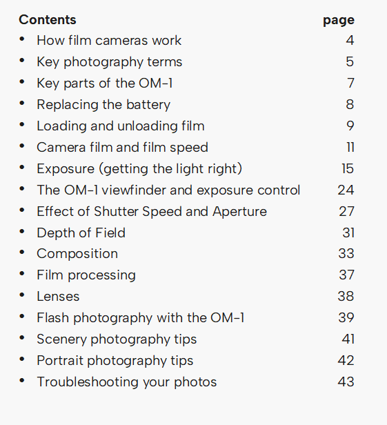 Learn film photography with the Olympus OM-1 (printed version)