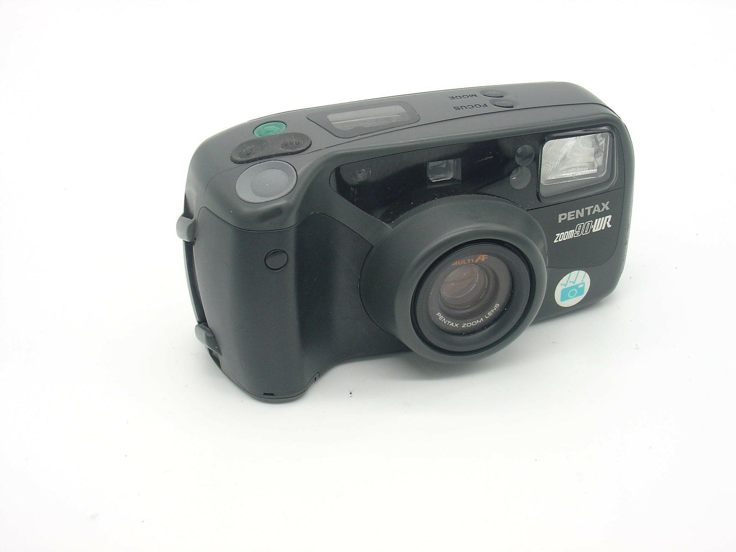 Pentax Zoom 90-WR point-and-shoot camera with remote control.
