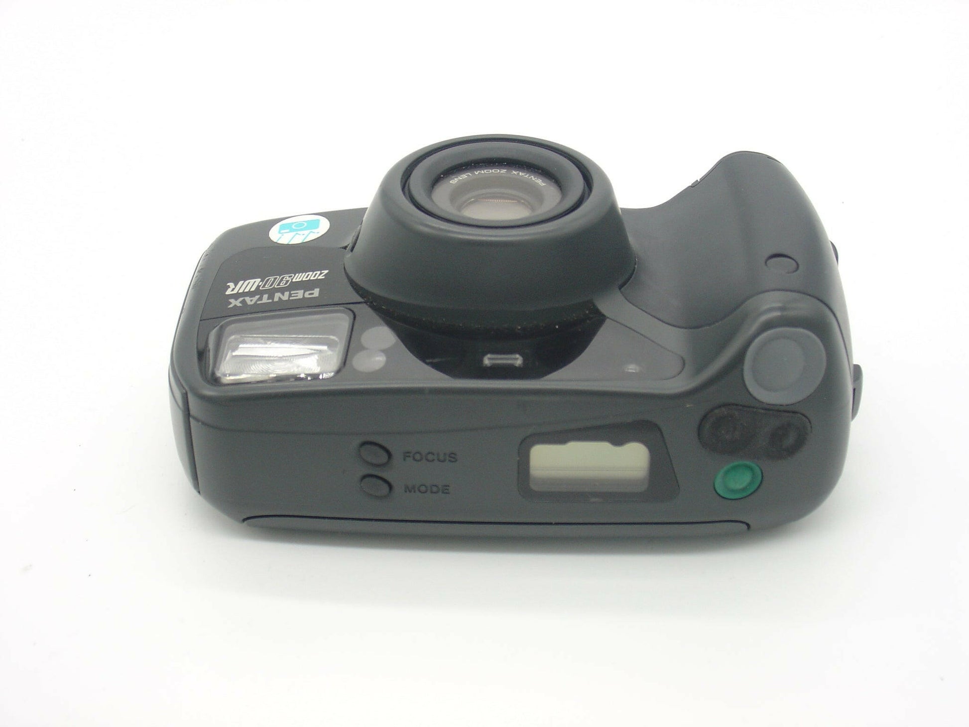 Pentax Zoom 90-WR point-and-shoot camera with remote control.