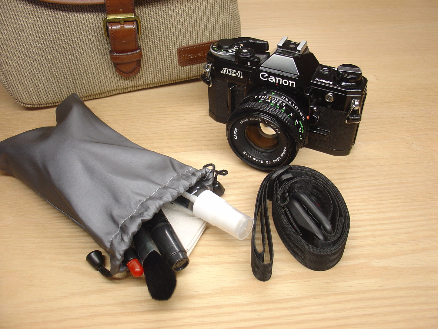 Canon AE-1 SLR camera kit