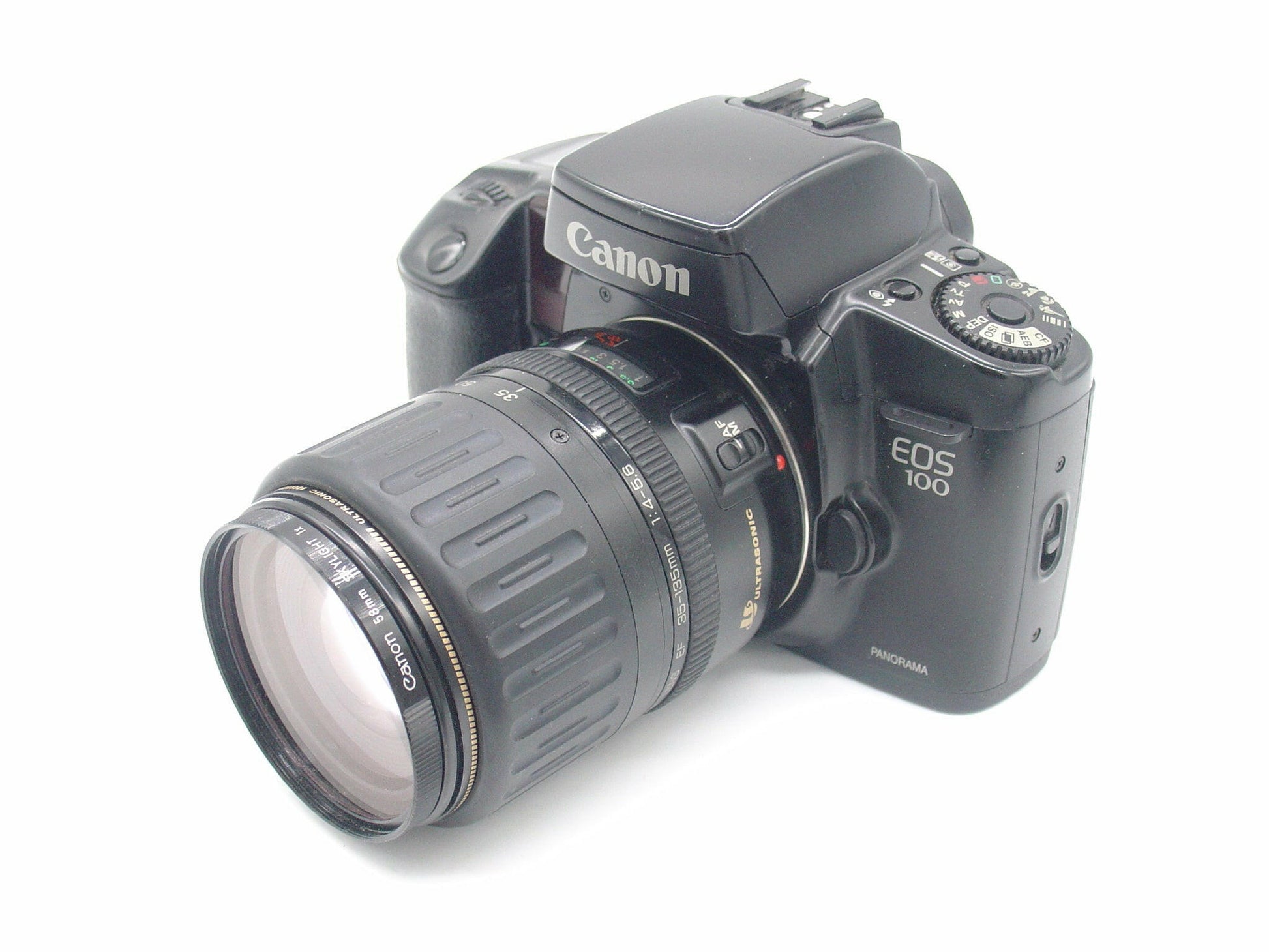 Canon EOS-100 SLR film camera and 35-135mm zoom lens Classic