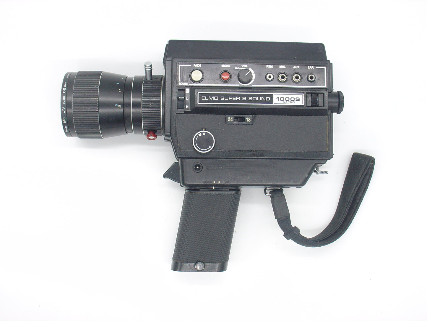 Elmo Super-8 Sound 1000S movie camera. Film Tested.